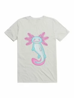 Deals 🔥 Kawaii Cyan Axolotl T-Shirt ⭐ -HT Style Outlet Store 19591285 hi