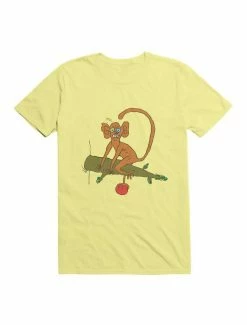 Discount 😉 Kawaii Funny Monkey With Fruit T-Shirt 🎉 -HT Style Outlet Store 19591384 hi