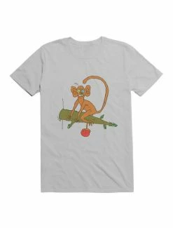 Discount 😉 Kawaii Funny Monkey With Fruit T-Shirt 🎉 -HT Style Outlet Store 19591393 hi