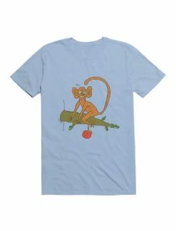 Discount 😉 Kawaii Funny Monkey With Fruit T-Shirt 🎉 -HT Style Outlet Store 19591402 hi