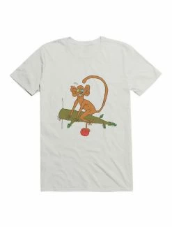 Discount 😉 Kawaii Funny Monkey With Fruit T-Shirt 🎉 -HT Style Outlet Store 19591429 hi