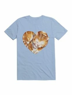 Cheapest ✔️ Kawaii Cat In Love T-Shirt ⌛ -HT Style Outlet Store 19595390 hi