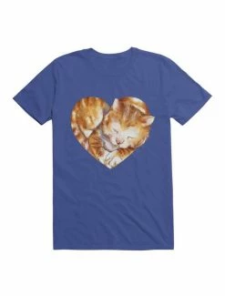 Cheapest ✔️ Kawaii Cat In Love T-Shirt ⌛ -HT Style Outlet Store 19595708 hi