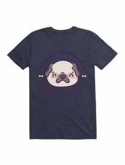 Best Pirce 👏 Kawaii Happiness Is A Day Spent Hiking With My Pug 🦮 Dog T-Shirt 🎉 -HT Style Outlet Store 19596158 hi
