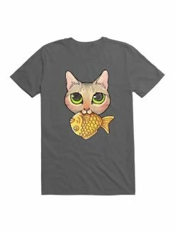 Best Sale 😉 Kawaii Cat Nom-Nom T-Shirt 🎉 -HT Style Outlet Store 19596825 hi