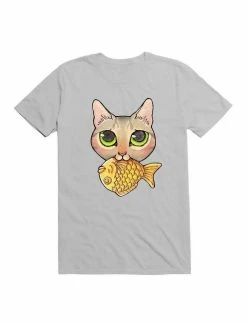 Best Sale 😉 Kawaii Cat Nom-Nom T-Shirt 🎉 -HT Style Outlet Store 19596843 hi