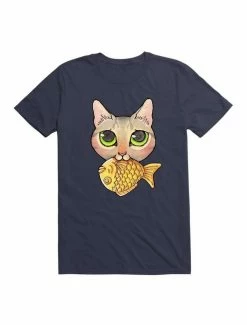 Best Sale 😉 Kawaii Cat Nom-Nom T-Shirt 🎉 -HT Style Outlet Store 19596861 hi
