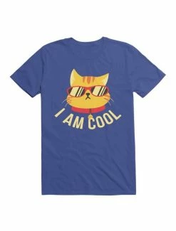 Budget 😉 Kawaii I Am Cool Cat T-Shirt ✨ -HT Style Outlet Store 19597176 hi