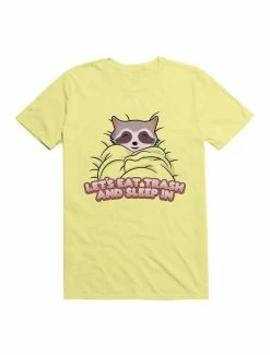 Discount 🥰 Kawaii Let's Eat Trash And Sleep In T-Shirt 👍 -HT Style Outlet Store 19597275 hi