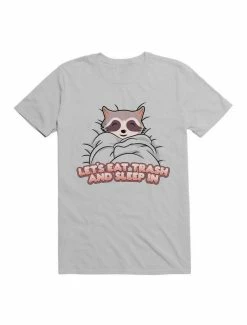 Discount 🥰 Kawaii Let's Eat Trash And Sleep In T-Shirt 👍 -HT Style Outlet Store 19597284 hi
