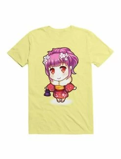 Buy ✨ Kawaii Pink Haired Girl In Kimono T-Shirt ⌛ -HT Style Outlet Store 19597347 hi