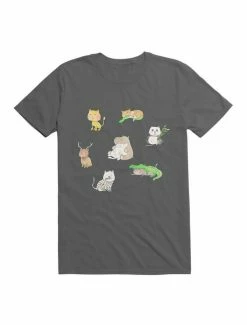 Budget 👏 Kawaii An All-Cat Zoo T-Shirt 🎁 -HT Style Outlet Store 19597779 hi