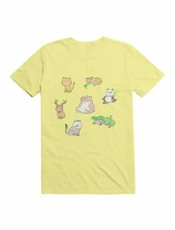 Budget 👏 Kawaii An All-Cat Zoo T-Shirt 🎁 -HT Style Outlet Store 19597788 hi