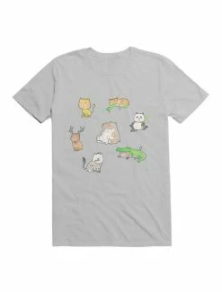 Budget 👏 Kawaii An All-Cat Zoo T-Shirt 🎁 -HT Style Outlet Store 19597797 hi