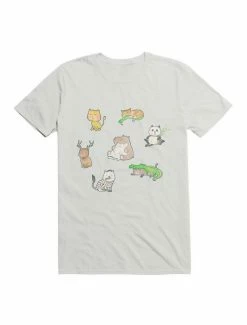 Budget 👏 Kawaii An All-Cat Zoo T-Shirt 🎁 -HT Style Outlet Store 19597833 hi