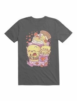 Best Sale ⭐ Kawaii Custard Cat: A Family Meal Set T-Shirt ❤️ -HT Style Outlet Store 19597851 hi