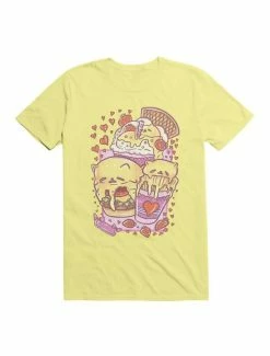 Best Sale ⭐ Kawaii Custard Cat: A Family Meal Set T-Shirt ❤️ -HT Style Outlet Store 19597860 hi