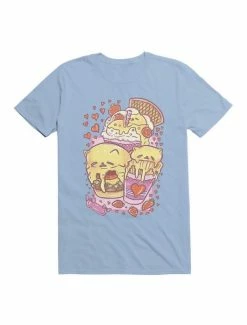 Best Sale ⭐ Kawaii Custard Cat: A Family Meal Set T-Shirt ❤️ -HT Style Outlet Store 19597878 hi