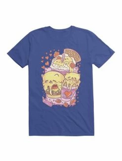 Best Sale ⭐ Kawaii Custard Cat: A Family Meal Set T-Shirt ❤️ -HT Style Outlet Store 19597896 hi