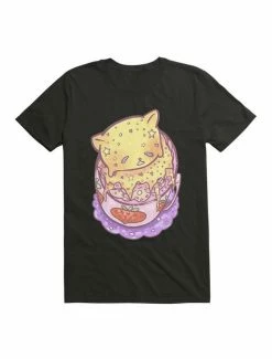 Top 10 ✔️ Kawaii Custard Cat On Top Of Strawberry Milk T-Shirt 😉