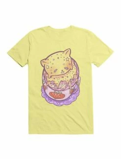Top 10 ✔️ Kawaii Custard Cat On Top Of Strawberry Milk T-Shirt 😉 -HT Style Outlet Store 19597932 hi