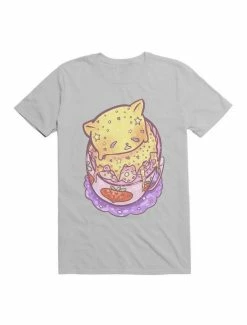 Top 10 ✔️ Kawaii Custard Cat On Top Of Strawberry Milk T-Shirt 😉 -HT Style Outlet Store 19597941 hi