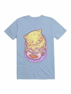 Top 10 ✔️ Kawaii Custard Cat On Top Of Strawberry Milk T-Shirt 😉 -HT Style Outlet Store 19597950 hi
