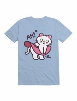 Coupon 😀 Kawaii Ah! Cat 👗 Skirt Blows Up T-Shirt 🎁