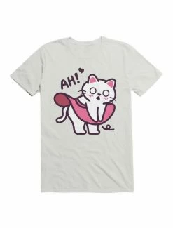 Cheapest 🧨 Kawaii Ah! Cat 👗 Skirt Blows Up T-Shirt 😉