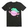 New ✔️ Kawaii Cat Alien On A Planet T-Shirt ⌛ -HT Style Outlet Store 19598427 hi