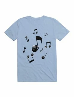 Coupon 🎉 Kawaii Music Notes With Faces T-Shirt 😉