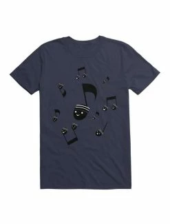 Best Pirce 😍 Kawaii Music Notes With Faces T-Shirt ✨
