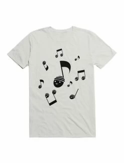Deals ⌛ Kawaii Music Notes With Faces T-Shirt ❤️