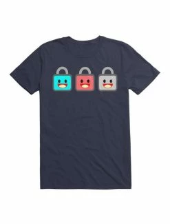 Outlet 🔥 Kawaii The 3 Kawaii Wise Cute Lock Icons T-Shirt 😀