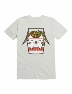 Hot Sale 🤩 Kawaii Lo Mein Cat T-Shirt 😍 -HT Style Outlet Store 19605306 hi
