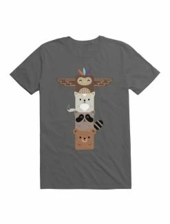 Best Sale 🎉 Kawaii Baby Animals Totem Pole T-Shirt 💯 -HT Style Outlet Store 19605983 hi