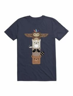 Best Sale 🎉 Kawaii Baby Animals Totem Pole T-Shirt 💯 -HT Style Outlet Store 19606510 hi