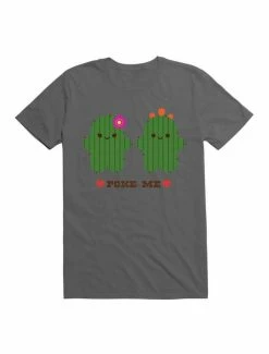 Top 10 😀 Kawaii Cactus Love T-Shirt 🔔 -HT Style Outlet Store 19606573 hi