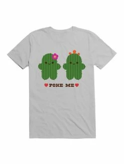 Top 10 😀 Kawaii Cactus Love T-Shirt 🔔 -HT Style Outlet Store 19606591 hi