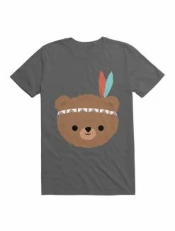 Buy 😉 Kawaii Native American Bear T-Shirt 🎁 -HT Style Outlet Store 19607131 hi