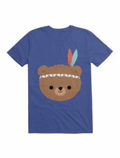 Buy 😉 Kawaii Native American Bear T-Shirt 🎁 -HT Style Outlet Store 19607167 hi