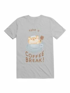Outlet 🤩 Kawaii Coffee Hot Springs Take a coffee Break! T-Shirt ⌛ -HT Style Outlet Store 19607230 hi