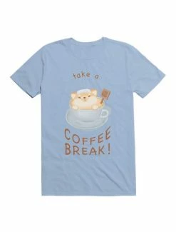 Outlet 🤩 Kawaii Coffee Hot Springs Take a coffee Break! T-Shirt ⌛ -HT Style Outlet Store 19607239 hi