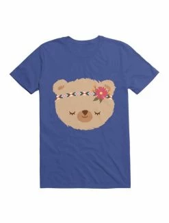 Budget 🔥 Kawaii Girly Hippie Bear T-Shirt 😉