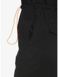 Hot Sale ✔️ Black & Orange Jogger Jumpsuit Plus Size ⌛ -HT Style Outlet Store 19614836 av4