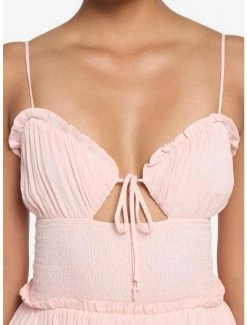 Deals 👏 Blush Smocked Tiered 👗 Dress 🎉 -HT Style Outlet Store 19622304 av3