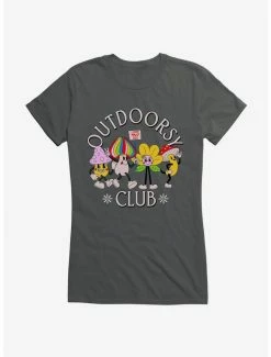 Discount 💯 Cottagecore Outdoorsy Club 👧 Girls T-Shirt 😉 -HT Style Outlet Store 19646594 hi