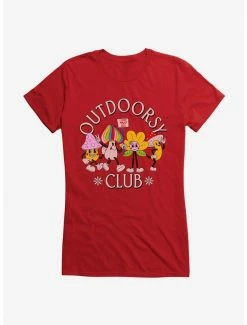 Discount 💯 Cottagecore Outdoorsy Club 👧 Girls T-Shirt 😉 -HT Style Outlet Store 19646622 hi