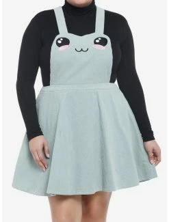 Cheapest 🤩 Chibi Frog Corduroy 👗 Skirtall Plus Size ⭐