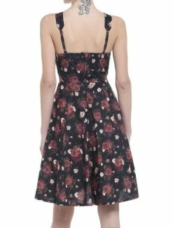 Flash Sale 😍 Dark Roses Retro 👗 Dress 👍 7 Flash Sale 😍 Dark Roses Retro 👗 Dress 👍 -HT Style Outlet Store 19715921 av2